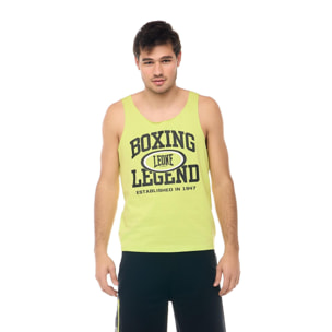 Camiseta de tirantes para hombre con estampado Leone Active "Boxing Legend"