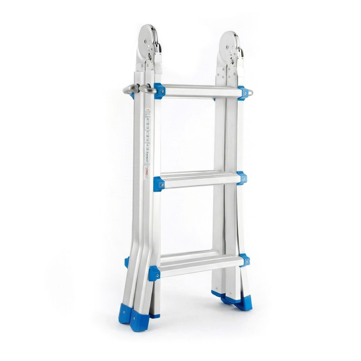 Scala multiuso pieghevole 4x3 in alluminio galvanizzato