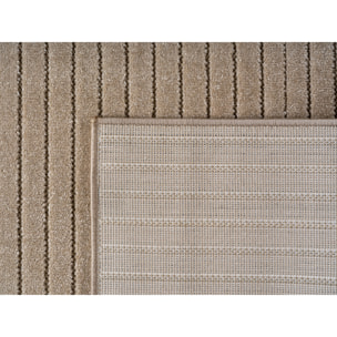ALVORA - Tapis intérieur/extérieur beige à motif graphique