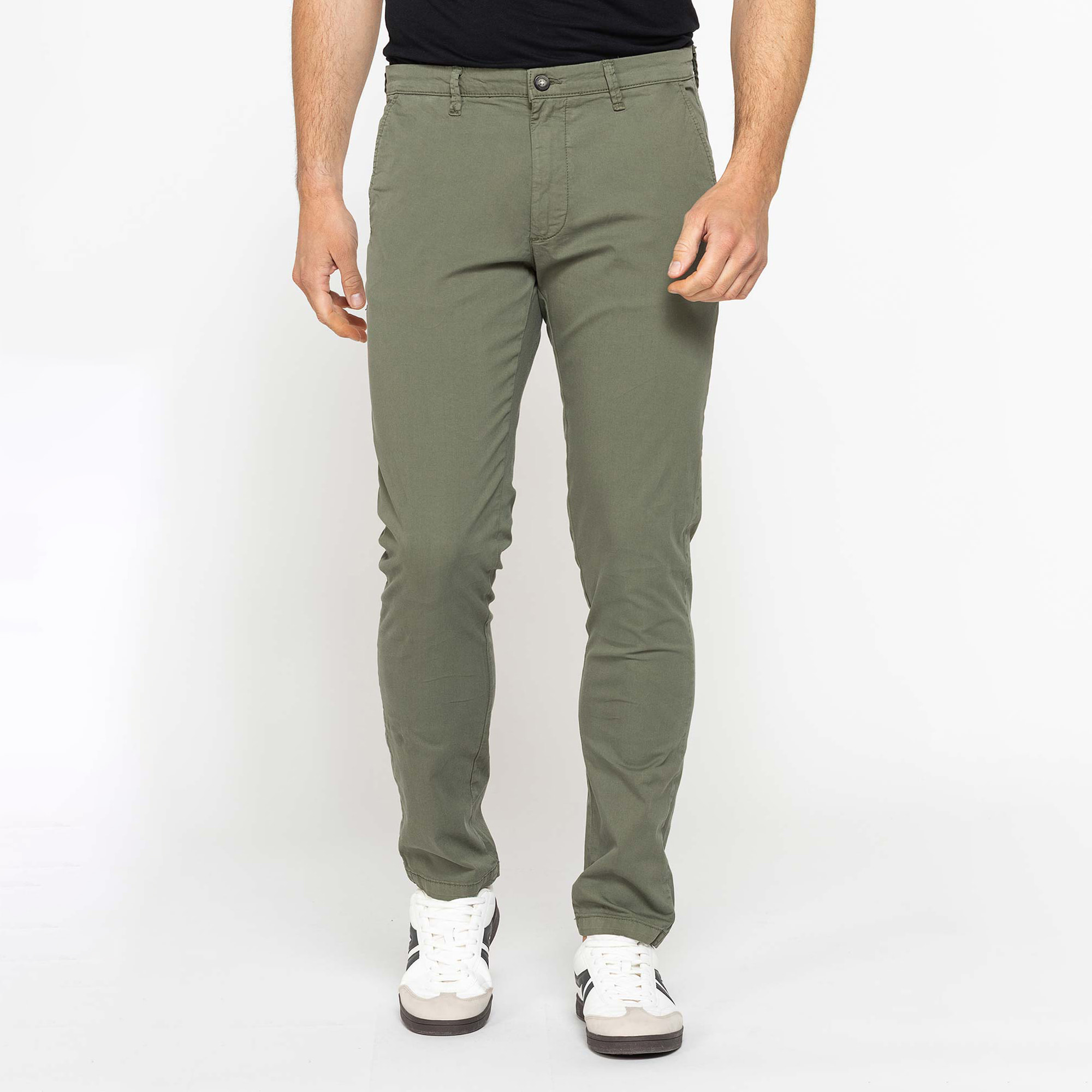 PANTALONE CHINO MOD. 617 IN GABARDINA ELASTICIZZATA