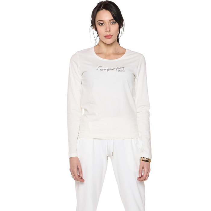 Camiseta mujer manga larga 'Relaxed'