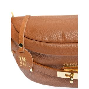 Borsa a spalla Anna Luchini Cammello