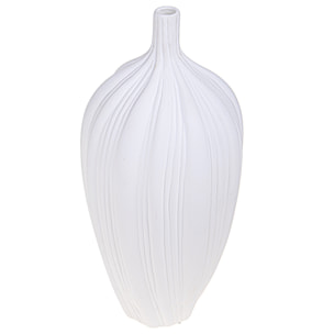 Vaso Cocoon 18Xh.37 Cm - Pezzi 1 - 18X37X18cm - Colore: Bianco - Bianchi Dino - Decori Casa E Complementi