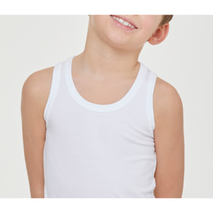 Canotta girocollo bimbo in cotone organico