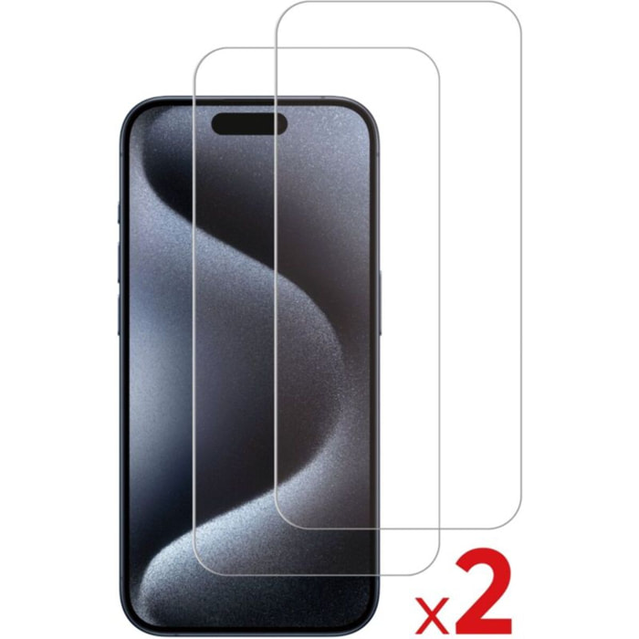 Protège écran ESSENTIELB iPhone 16 Pro Verre trempé x2