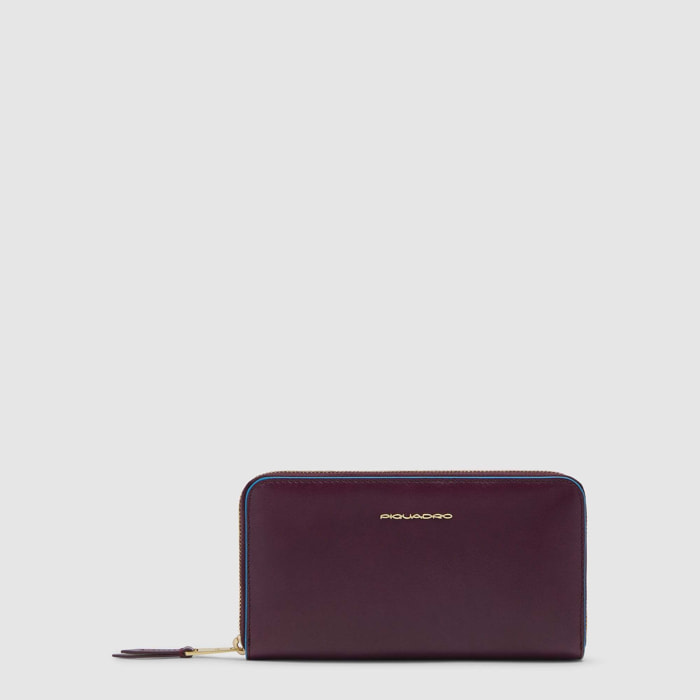 Piquadro Portafogli donna grande zip-around