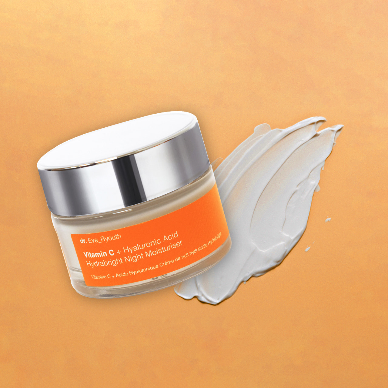Crema de noche Hydrabright con vitamina C y ácido hialurónico