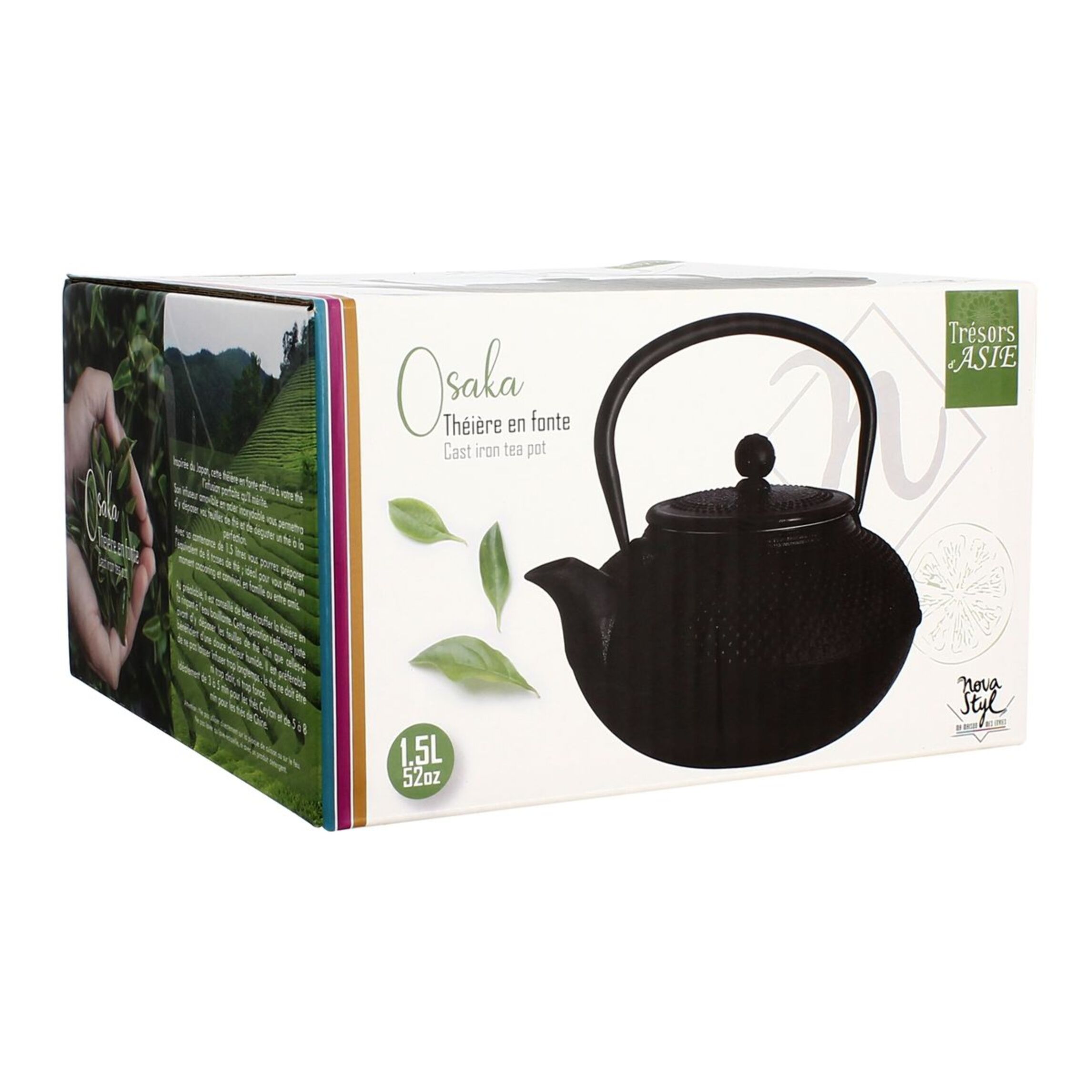 Théiere osaka 1.5l en fonte noire