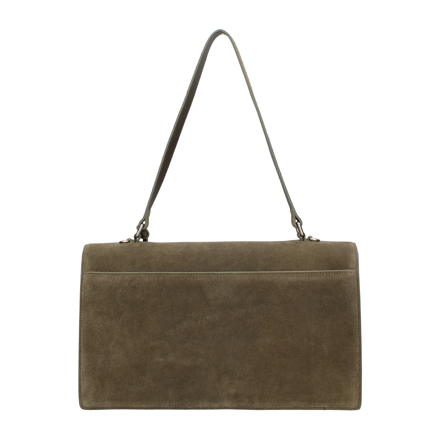 Borsa a spalla da donna Made in Italy - Lavinia Chic - Pelle Scamosciata - 34.5 x 21.0 x 10.0 cm
