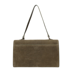 Borsa a spalla da donna Made in Italy - Lavinia Chic - Pelle Scamosciata - 34.5 x 21.0 x 10.0 cm