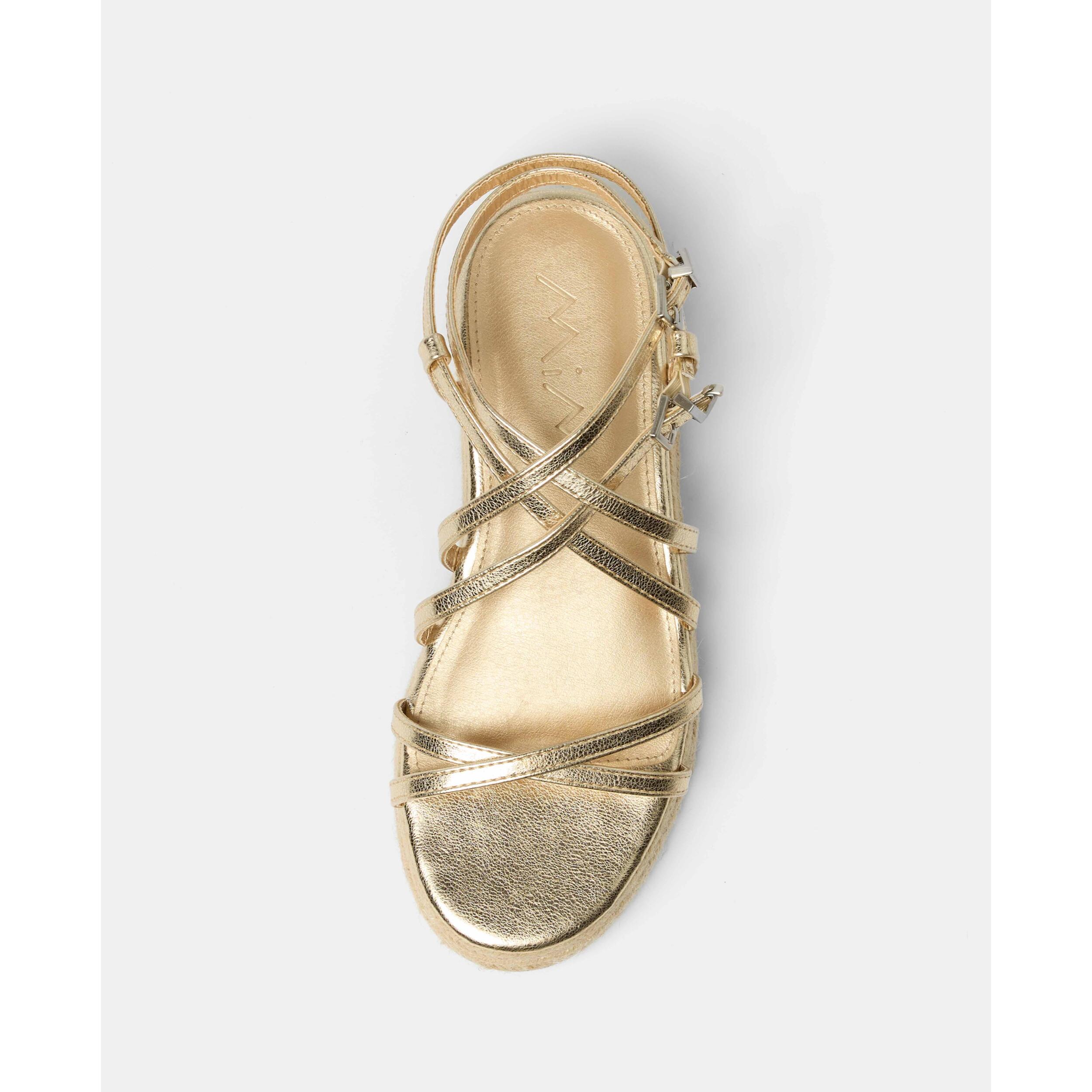 Sandalias de plataforma Formentor Dorado 4.5 cm