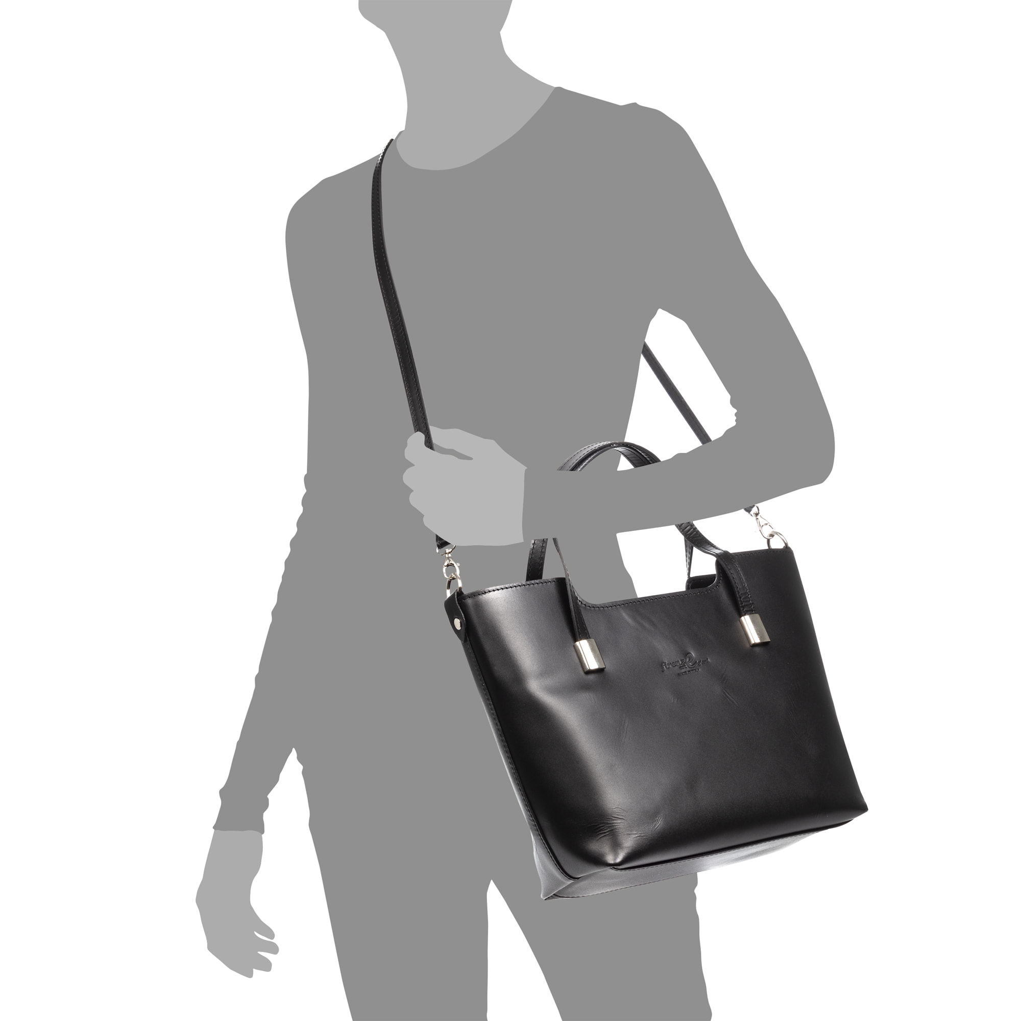 Filippa Borsa tote Donna. Pelle autentica Ruga.