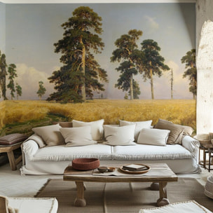 Carta da Parati Campo di Grano Dorato