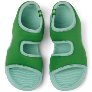 Sandalias - CAMPER Oruga - Verde - Textil técnico (poliéster reciclado)