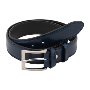 Cintura da uomo in vera pelle - Modello False - Made in Italy - 3.5 x 3.5 x 0.30000000000000004 cm