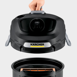 Aspirateur de cendres Karcher AD 4 PREMIUM- Puissance 600W- Capacité 17L- Système de nettoyage du filtre