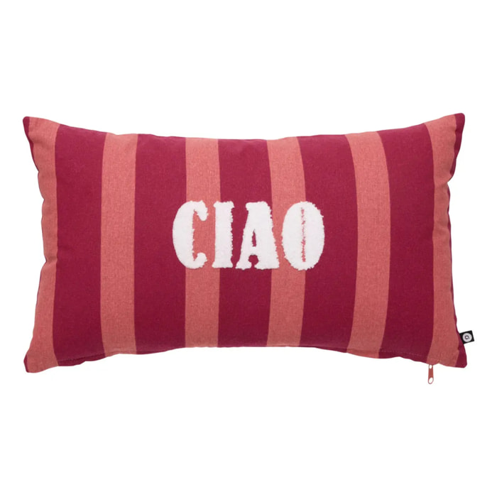 Coussin Bichette rectangulaire 30x50cm rouge