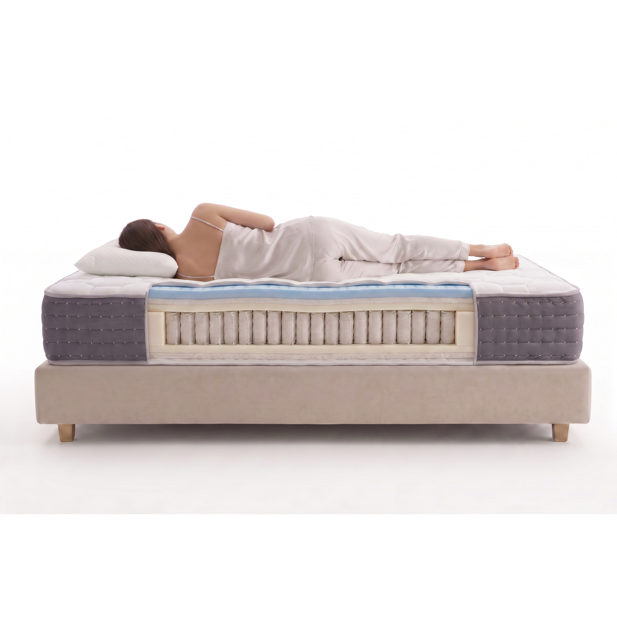 Matelas Platinum Spring Multizone 30 cm - Moonia
