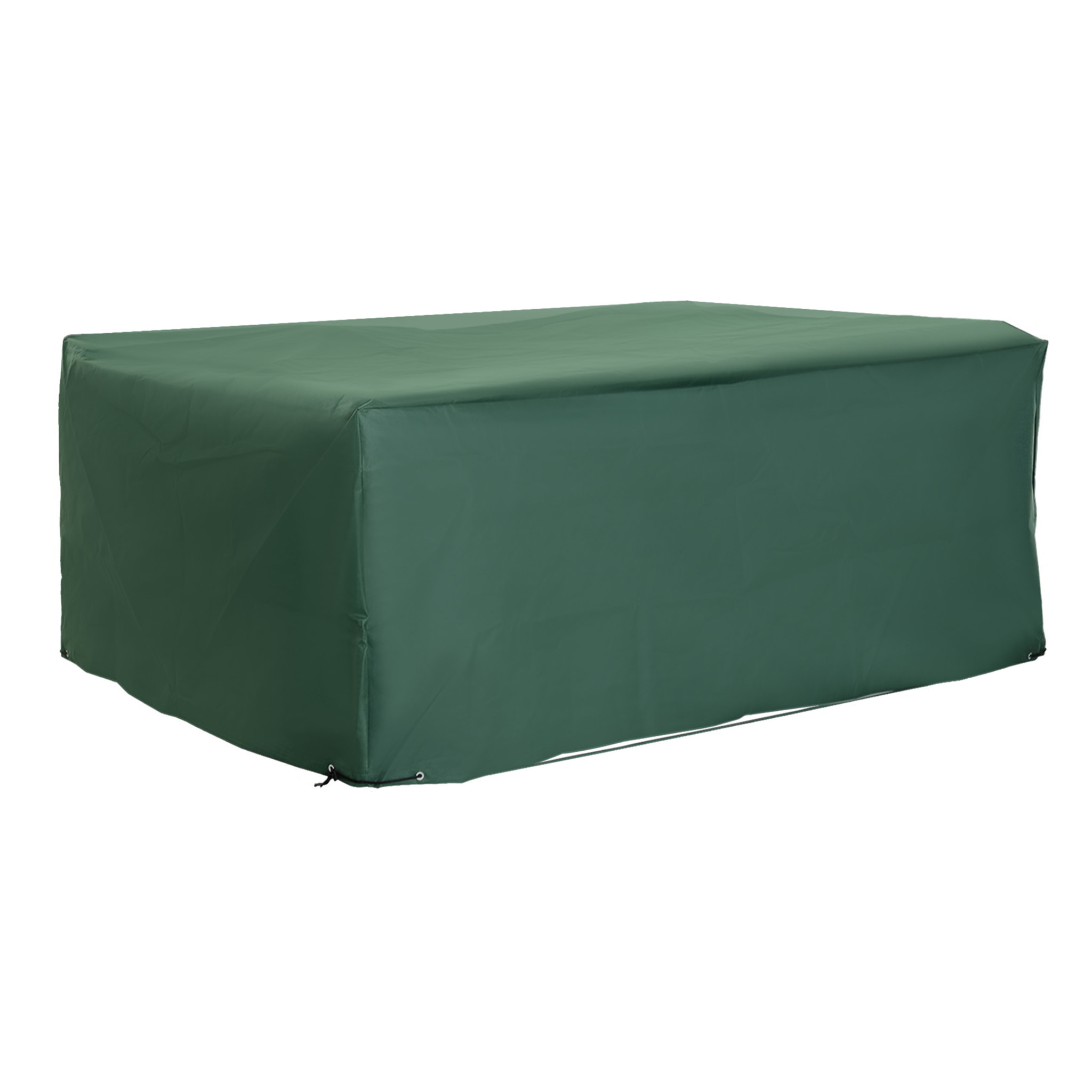 Funda para Muebles de Jardín Exterior 222x155x67 cm Funda Mesa Exterior Protectora Impermeable Anti-UV Antipolvo para Terraza Patio Verde Oscuro