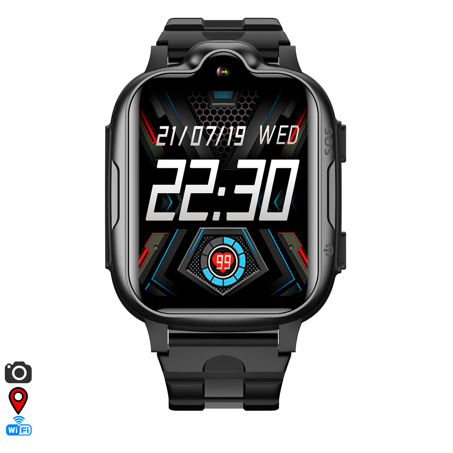 Smartwatch K15 4G GPS. Localizzazione speciale per bambini, con fotocamera, funzione di tracciamento, ascolto remoto, chiamate SOS e videochiamata.