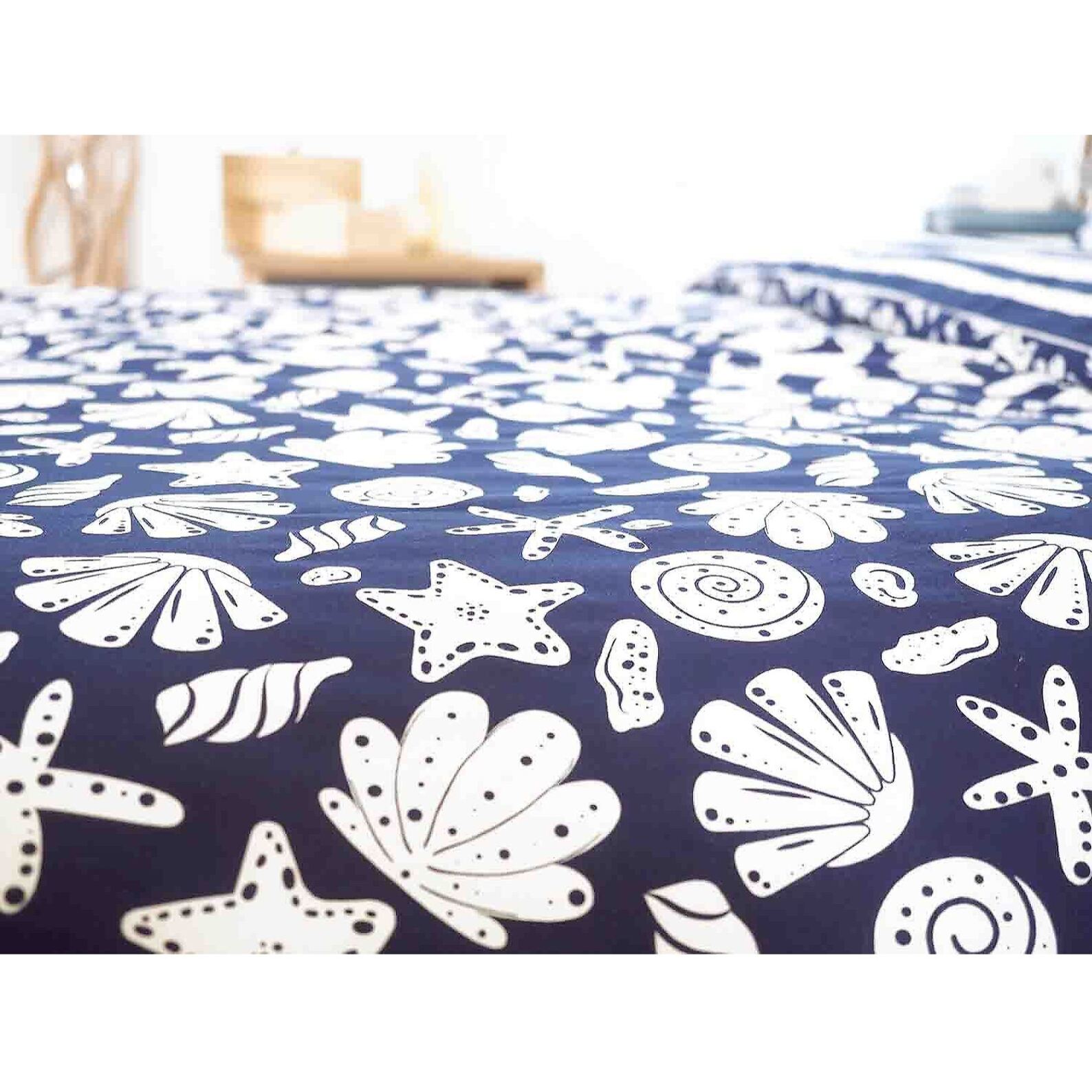 Parure Housse De Couette 3pcs 100% Coton 57 Fils Capri