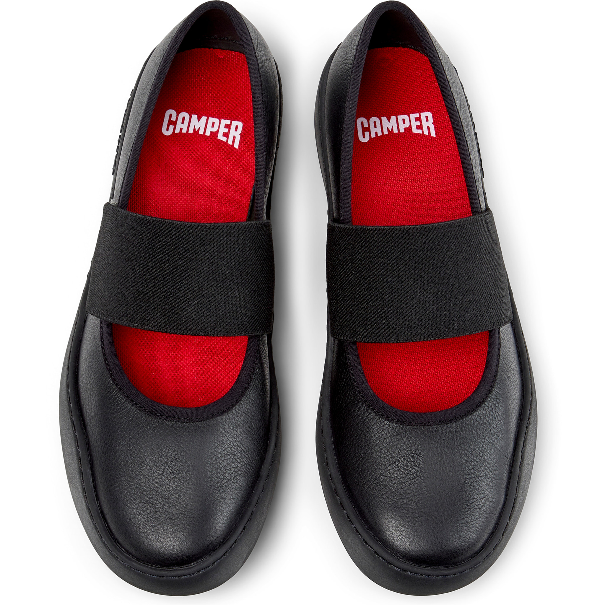 Bailarinas - CAMPER Peu Touring - Negro - Cuero liso