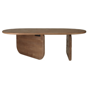 ROMY - Table basse 140cm forme organique en bois de mindi