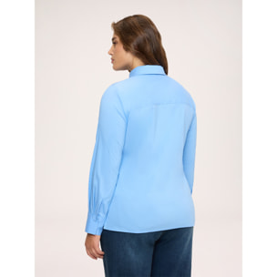 Fiorella Rubino - Camicia con cravatta rimovibile - Azzurro