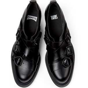 Zapatos de cordones - CAMPER Bonnie Twins - Negro - Cuero liso