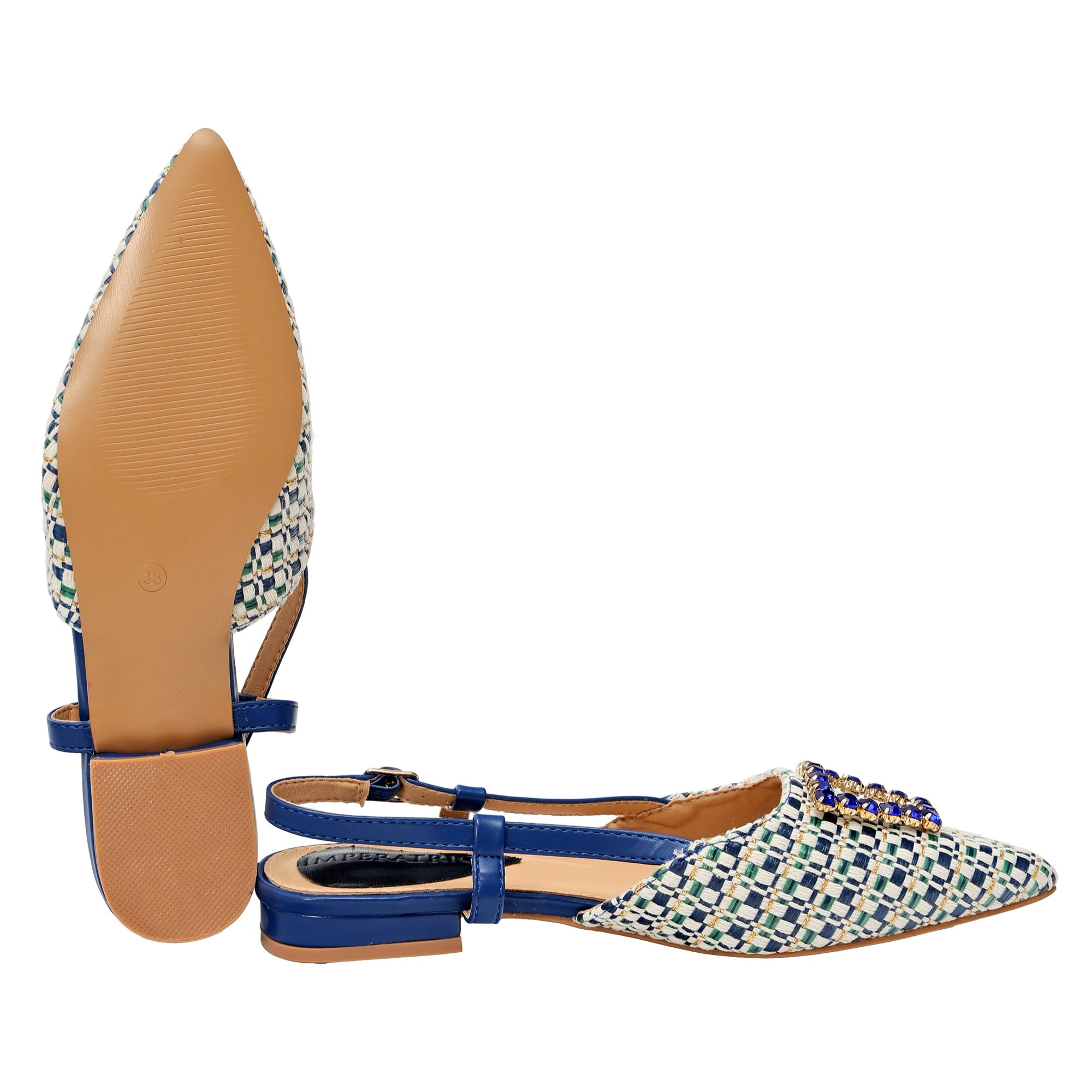 Sandali bassi - applicazione accessorio - tacco 2,5 cm