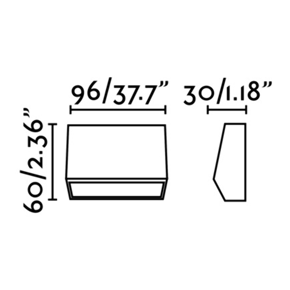 MUST-1 LED Lampe applique gris foncé