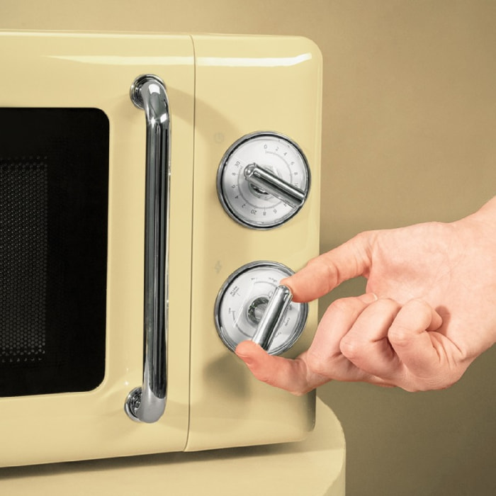 Cecotec Microondas 20l con grill proclean 3110 retro yellow