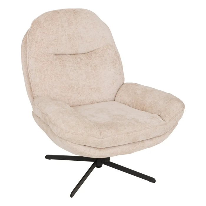 Fauteuil pivotant Stelan argile