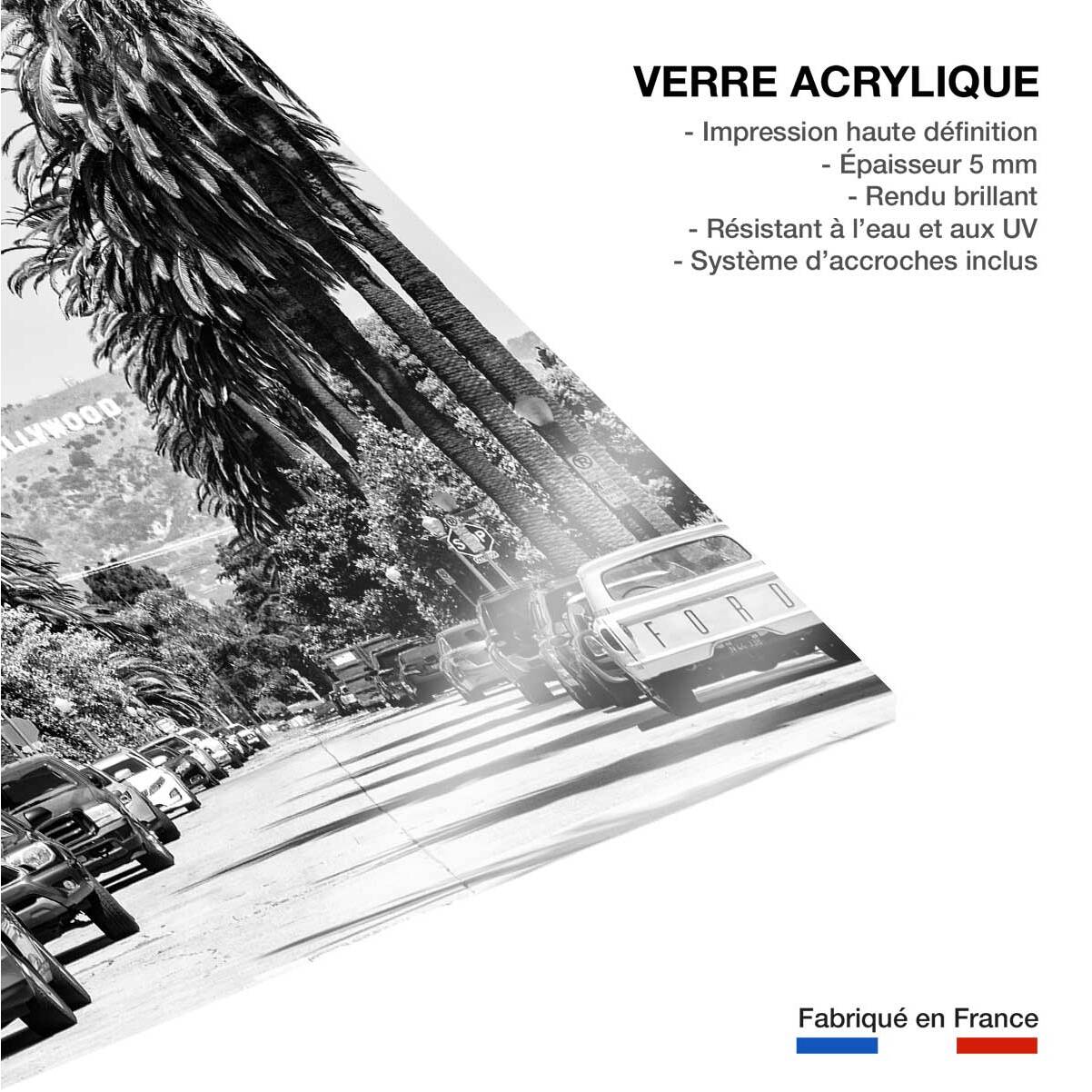 Tableau Photo Los Angeles Beachwood drive Tableau plexiglas