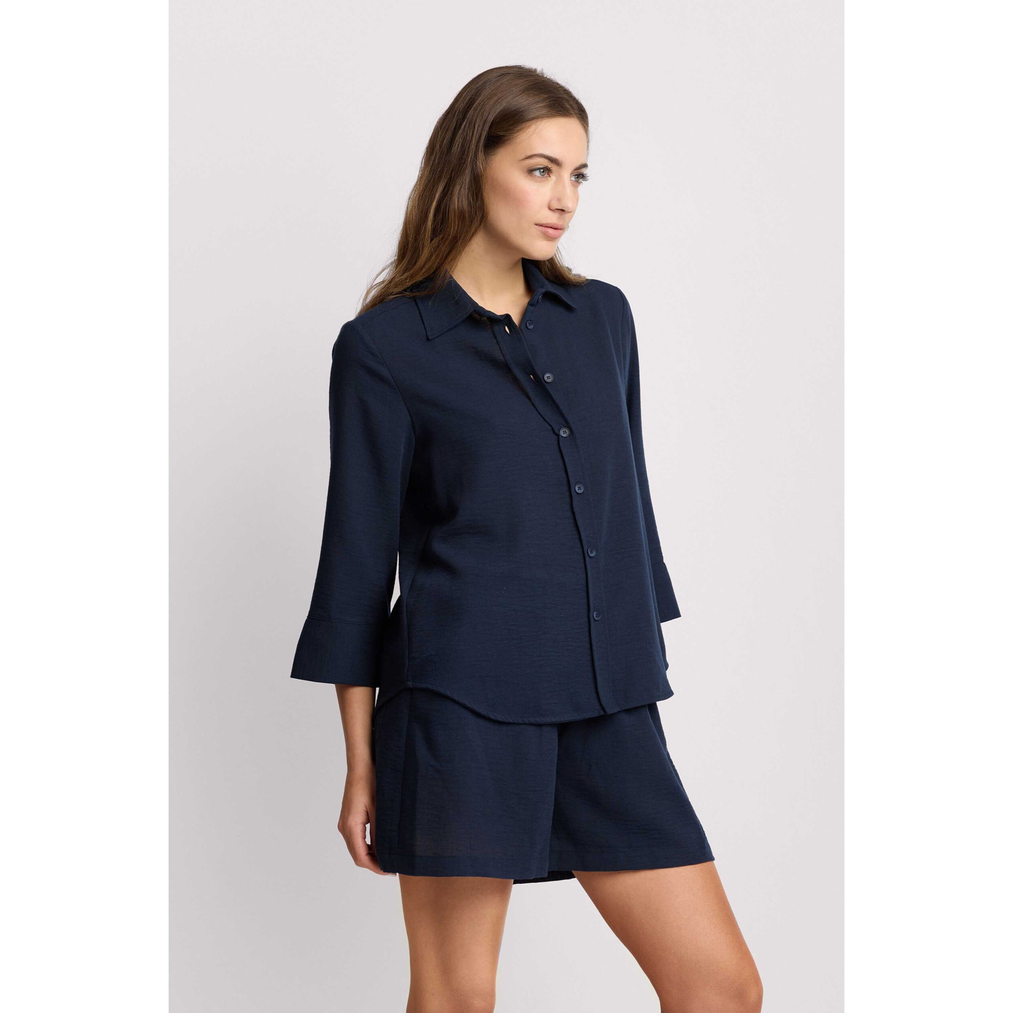 Kocca - Camicia con colletto classico Donna, Tinta unita, Colletto di camicia