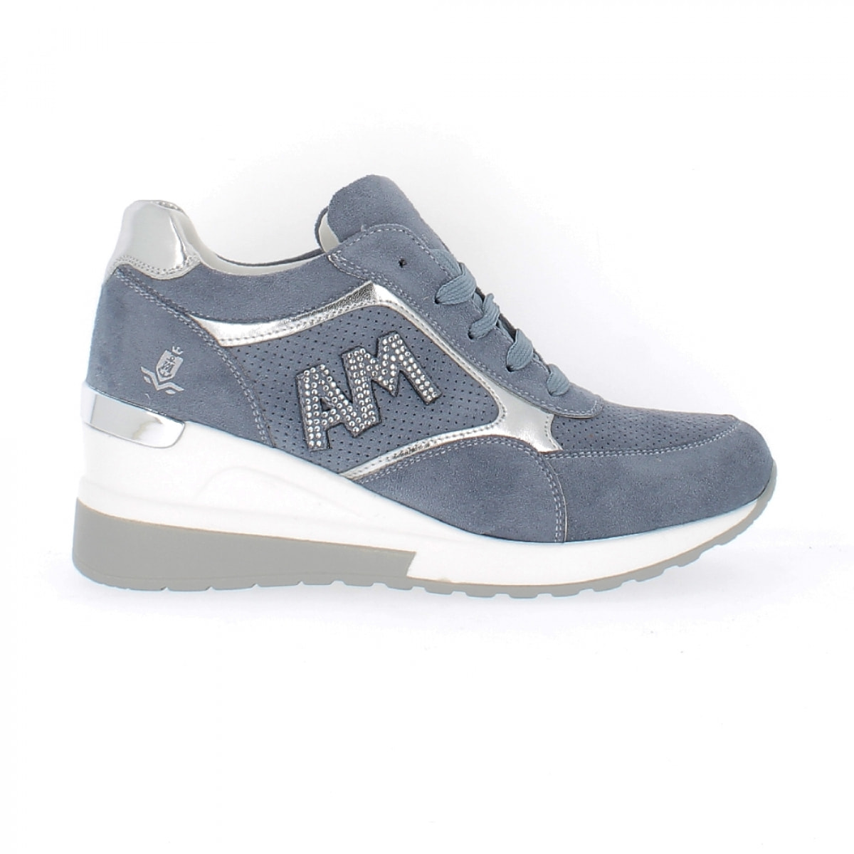 Armata di Mare Scarpe Donna Sneakers Casual con la Zeppa AMD P22H071 Blue