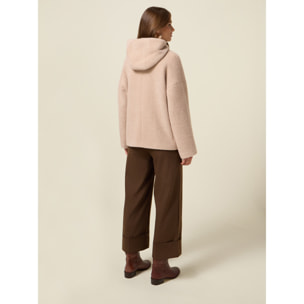 Oltre - Cappotto corto in tessuto ammagliato - Beige