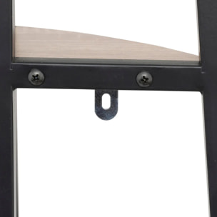 Étagère d angle "Aliaj" 5 niveaux 180cm effet bois