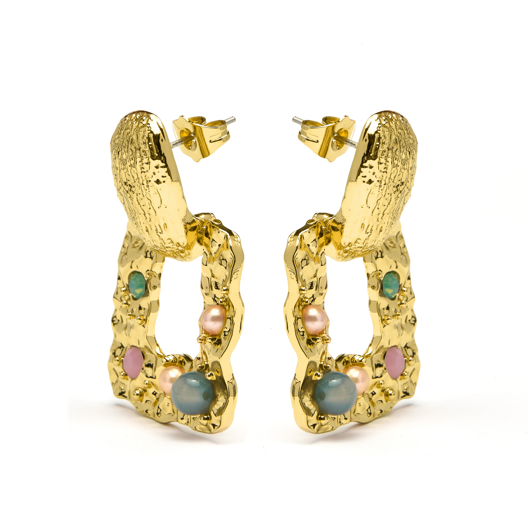 Pendientes acabado en oro amarillo de 18k