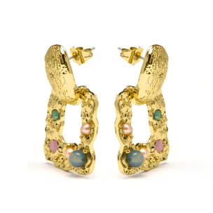 Pendientes acabado en oro amarillo de 18k
