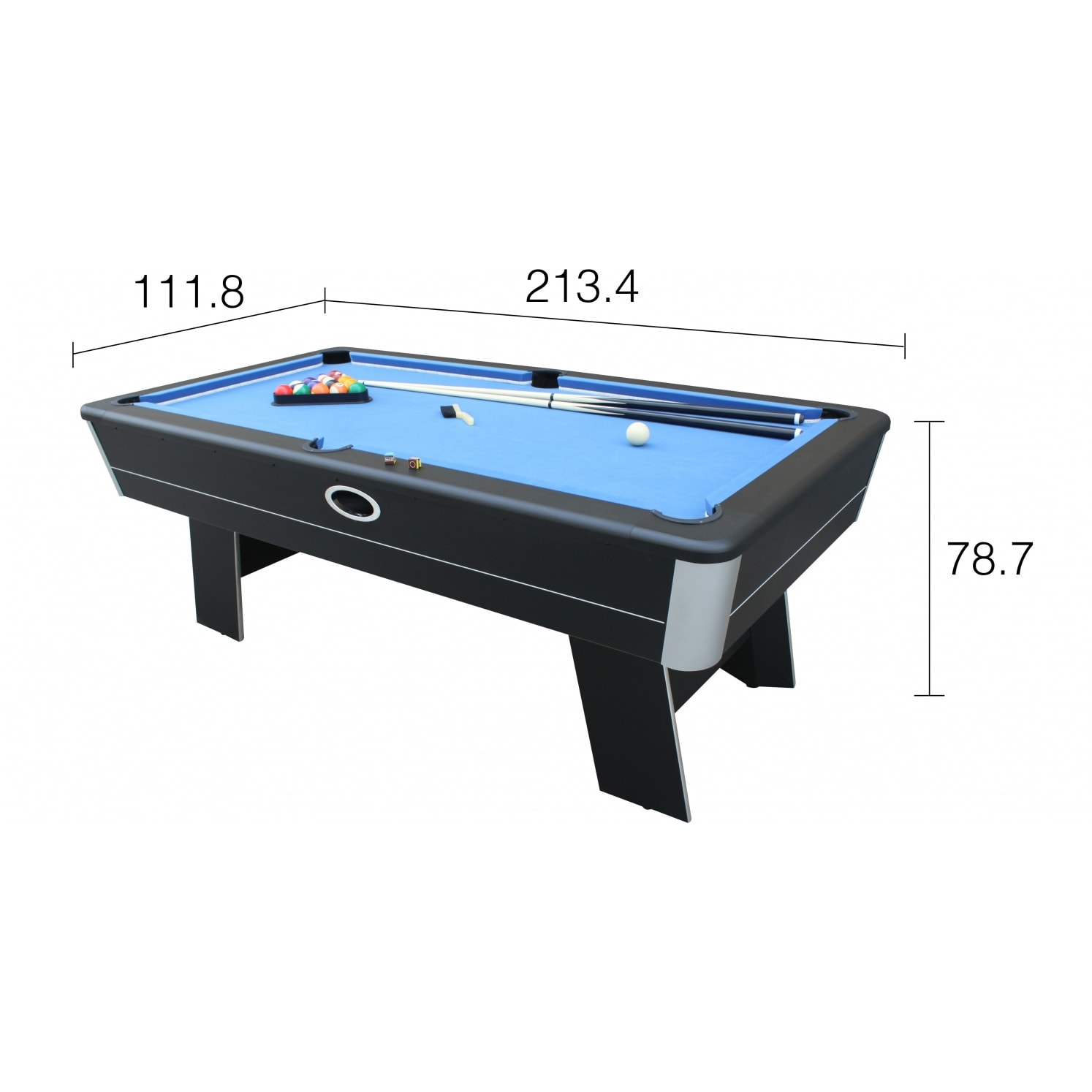 Billard américain avec LED et accessoires inclus RENO