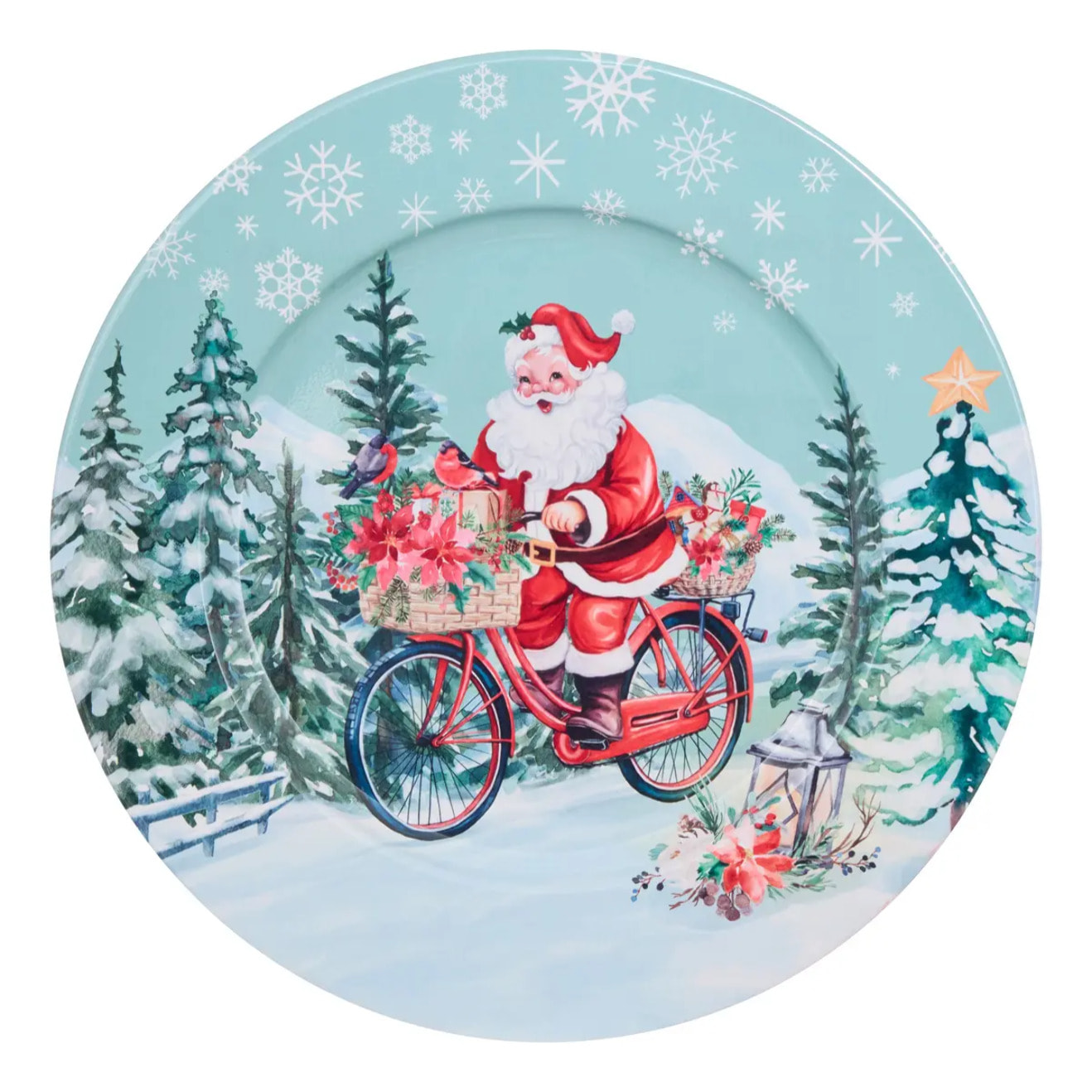 ASSIETTE PRES NOEL METAL