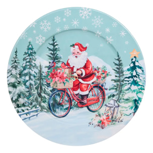 ASSIETTE PRES NOEL METAL