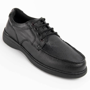 Zapato Oxford De Piel - Negro