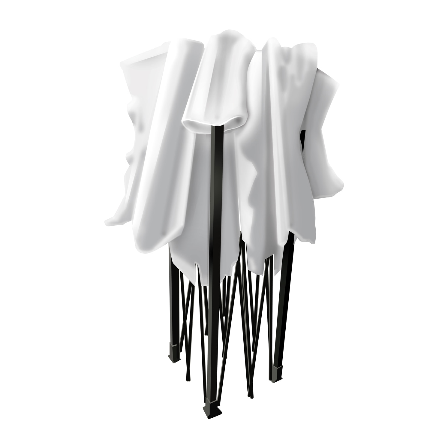 Taman Tenda / Gazebo Per Giardino 3X6 Impermeabile Pieghevole Per Fiere E Mercati Con Teli Laterali Colore Bianco