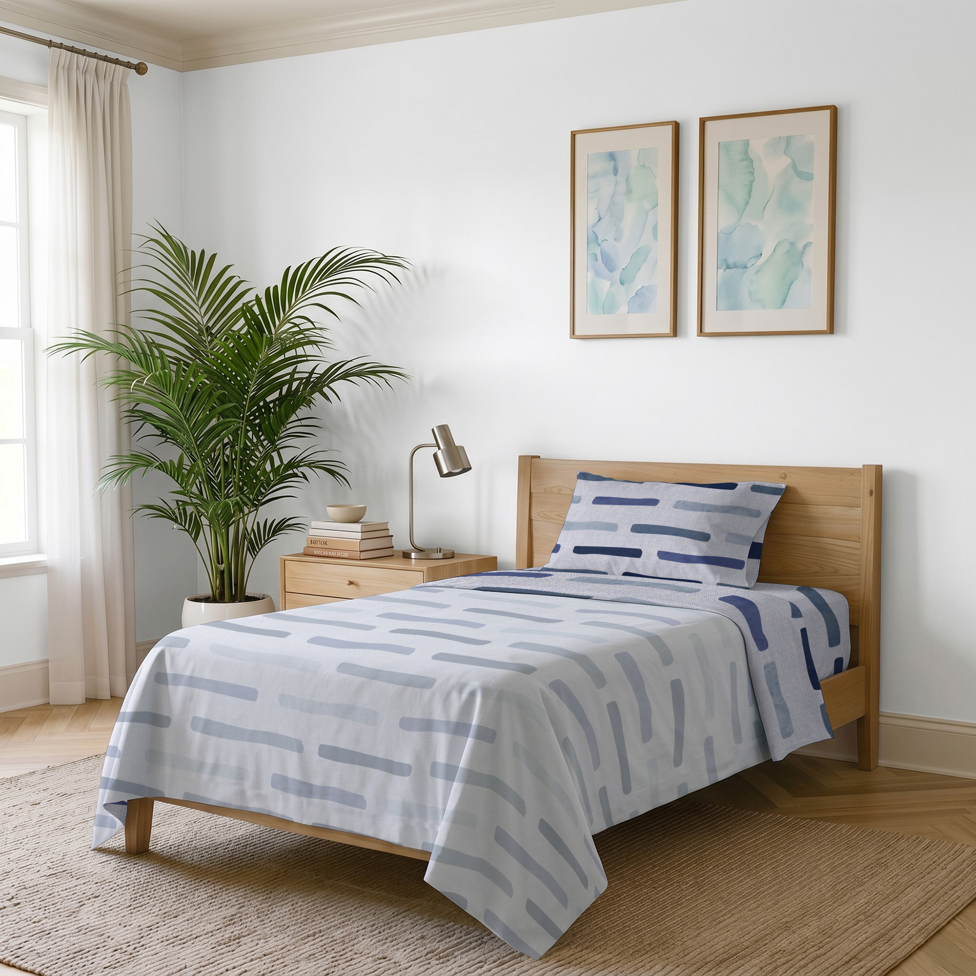 COMPLETO LETTO PIAZZA E MEZZA KARMA - 100% Microfibra