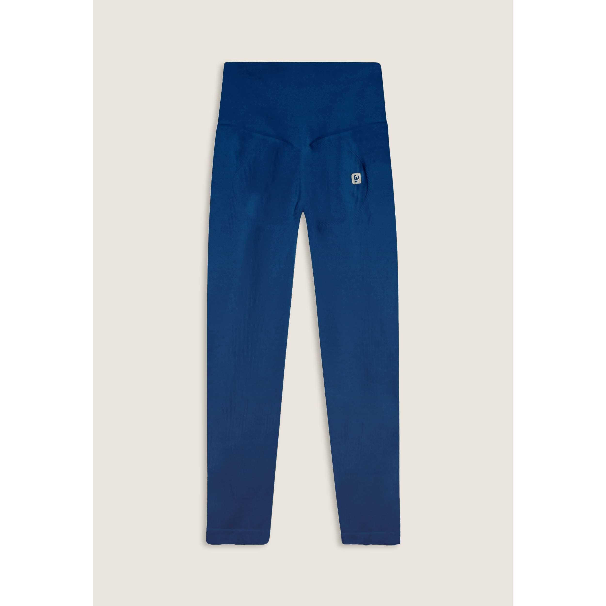 Leggings 7/8 a vita altissima in tessuto seamless a costine