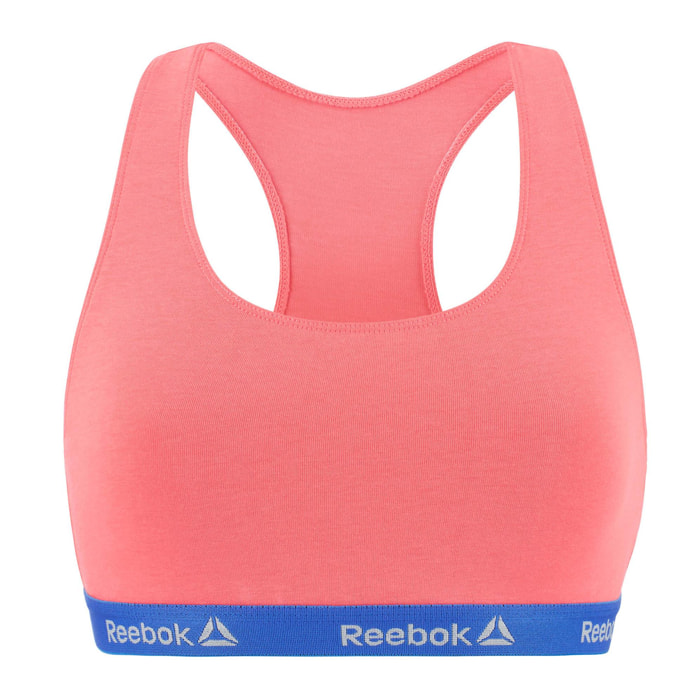 Top deportivo para mujer reebok en color rosa