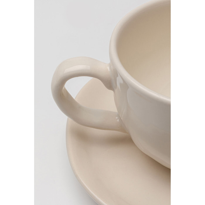 Tasses à café Organic crème set de 6 Kare Design