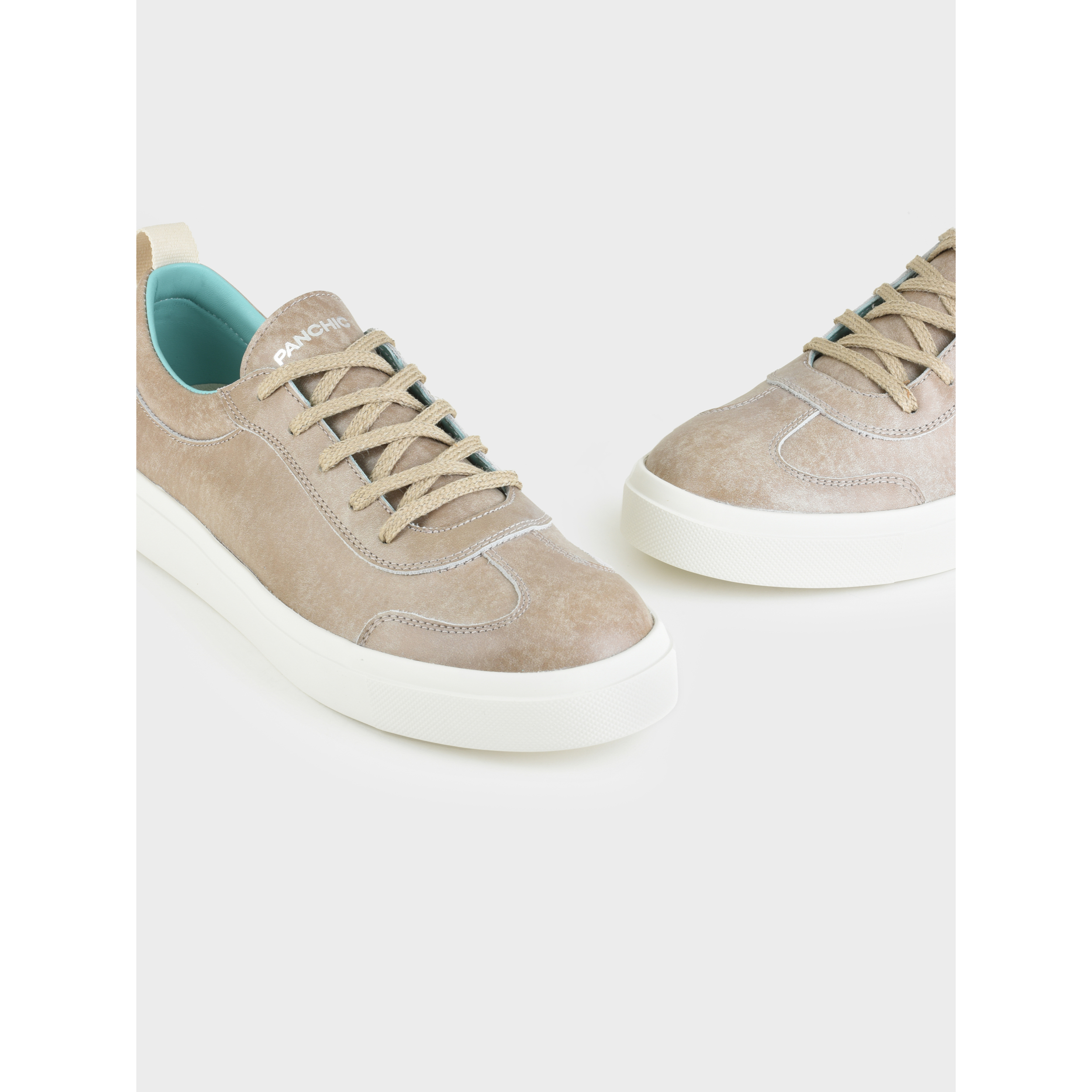 SNEAKER P08 UOMO IN PELLE CON FINISH AVIATOR NOCE